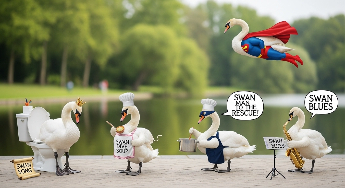Cute & Silly Swan Puns to Melt Your Mood
