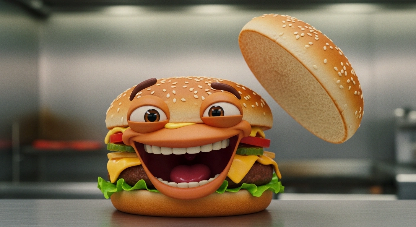 FUNNY BURGER LOVE PUNS