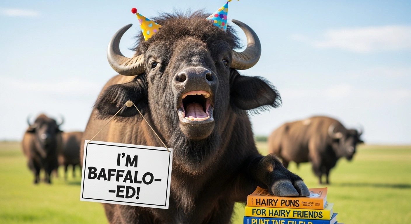 Playful Buffalo Puns