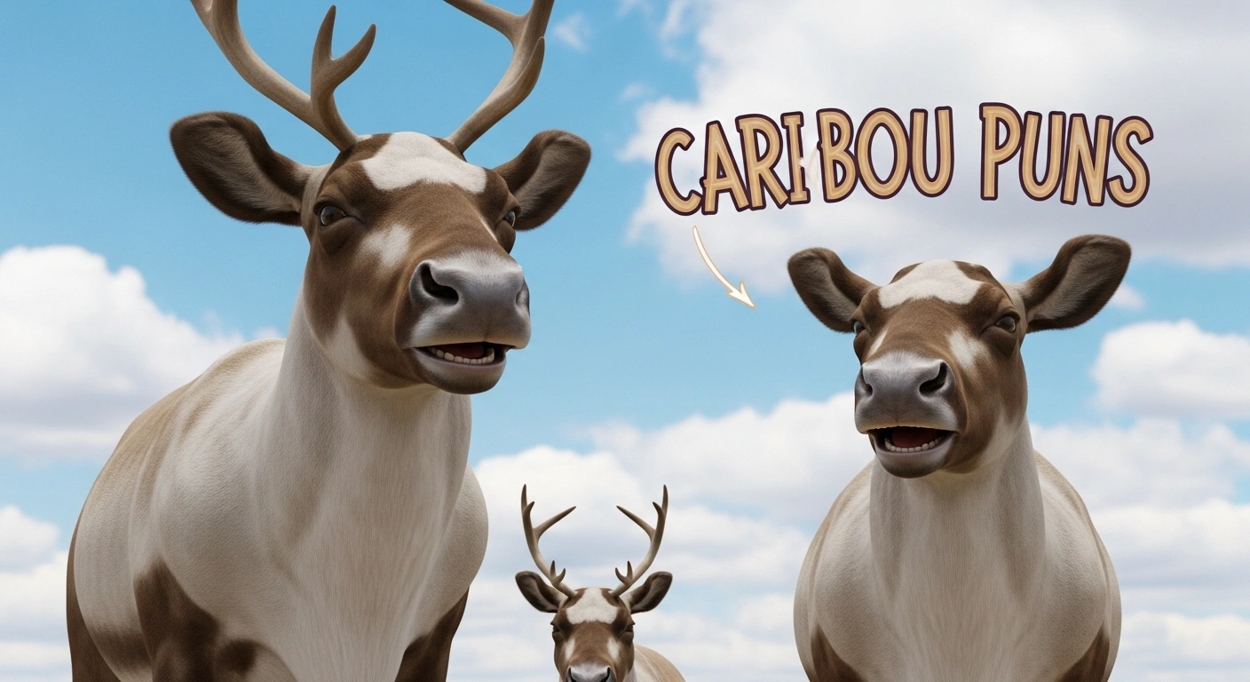 Playful Caribou Puns