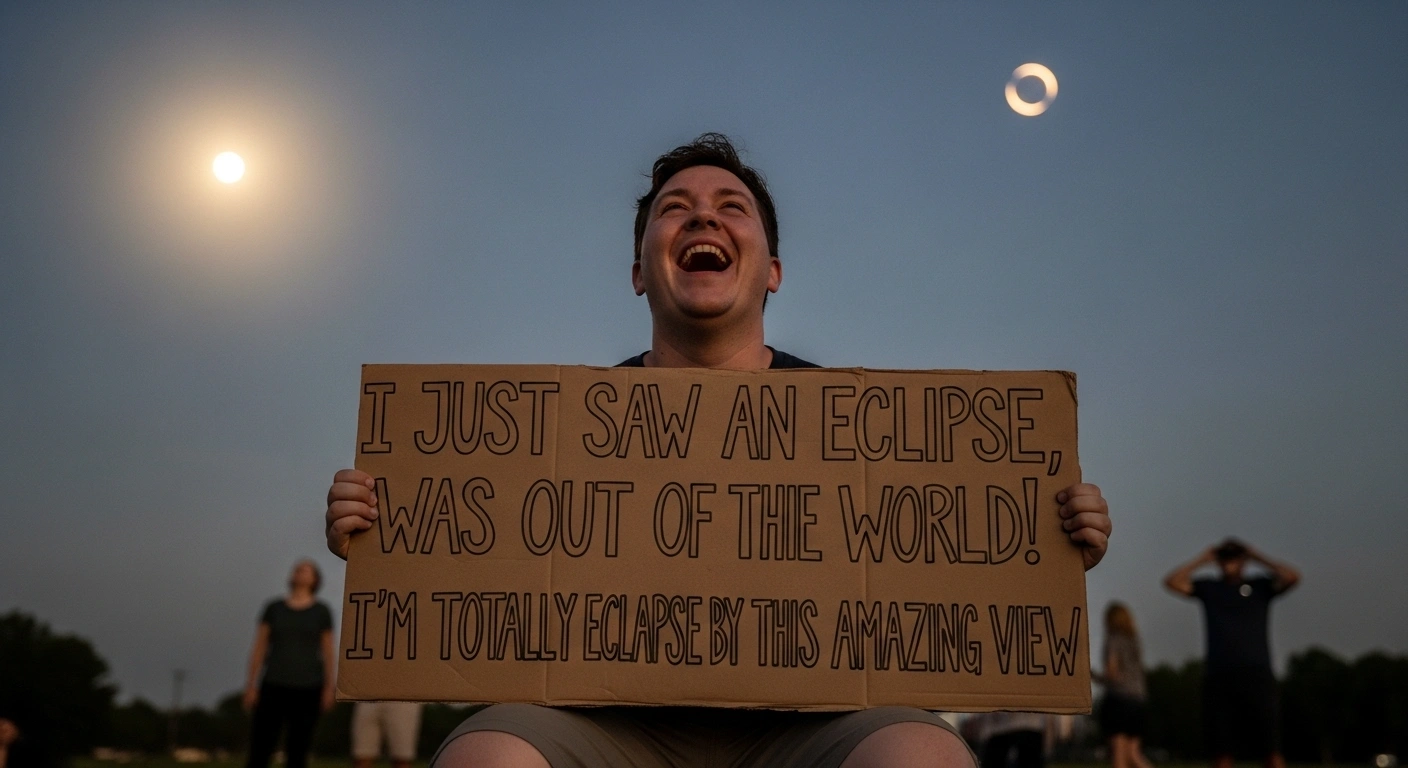 Short Eclipse Puns That Hit Fast