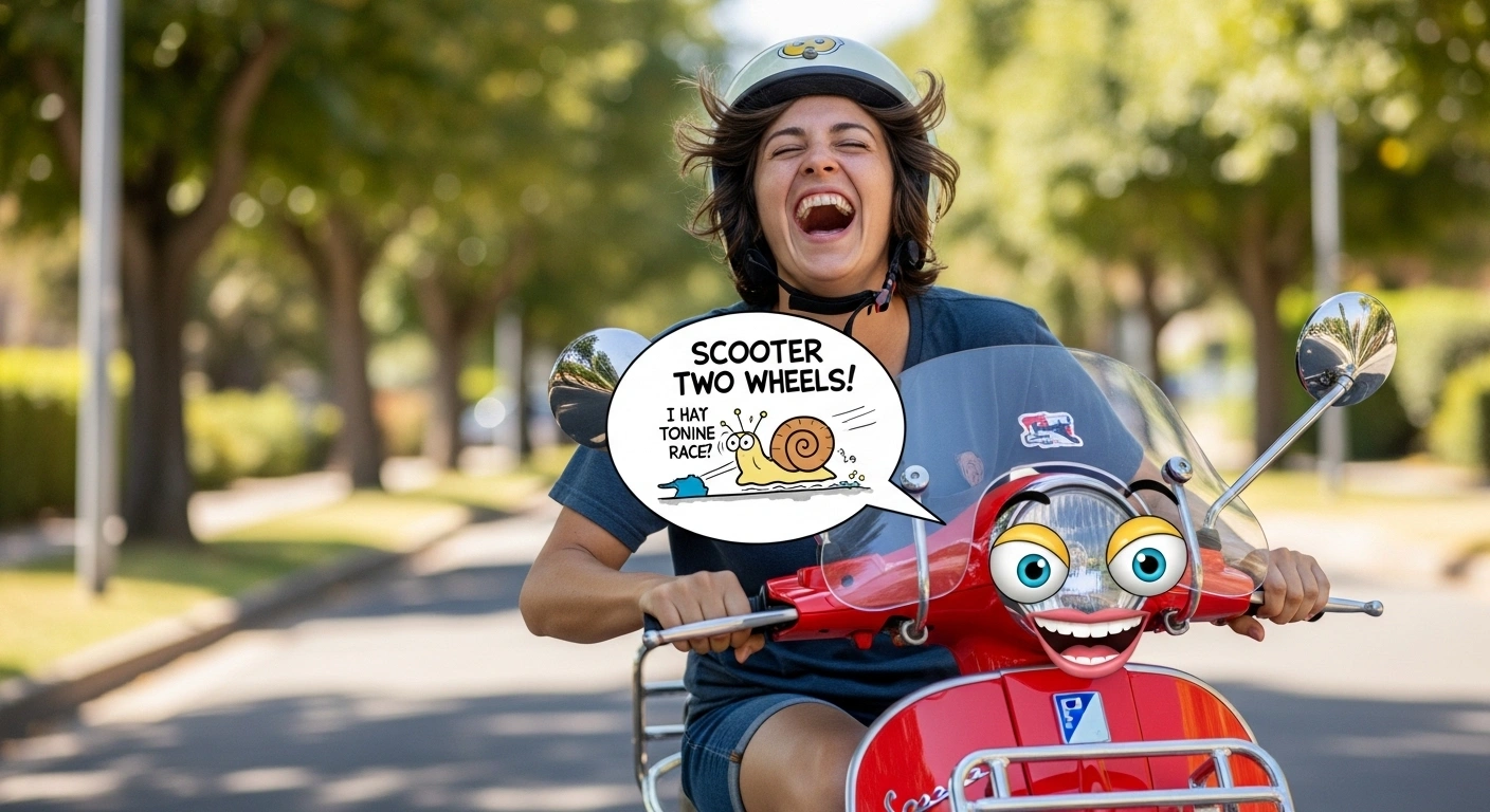 Short & Funny Scooter Lines for Quick Laughs