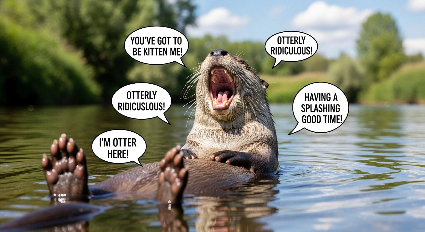 Short River Otter Puns That Hit Fast