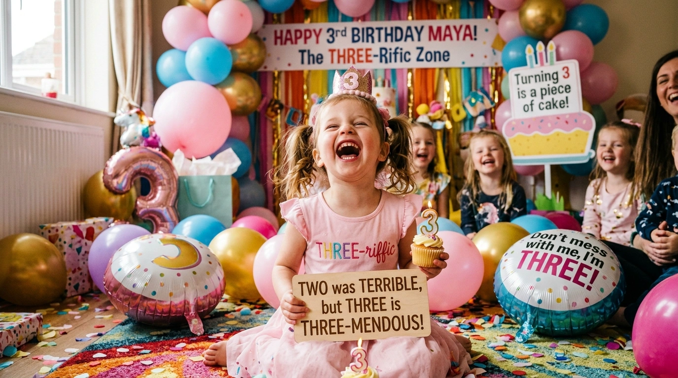 3rd Birthday Puns for Boy