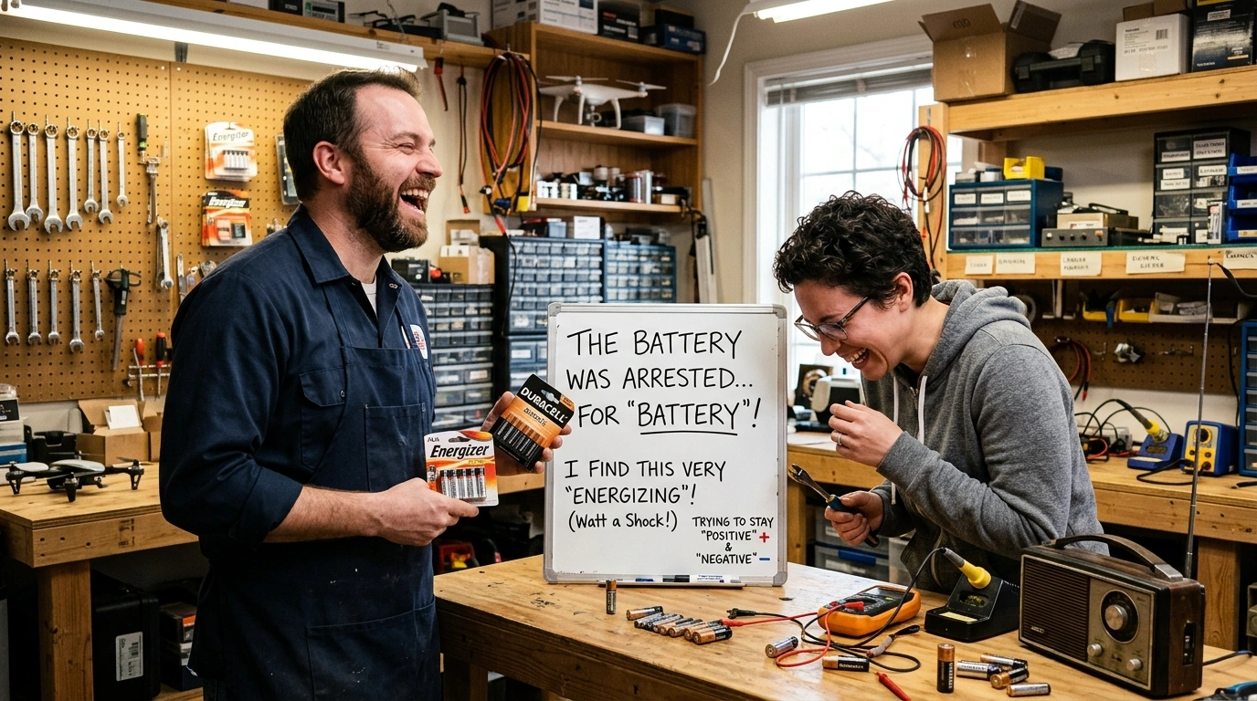 Battery Puns Dirty