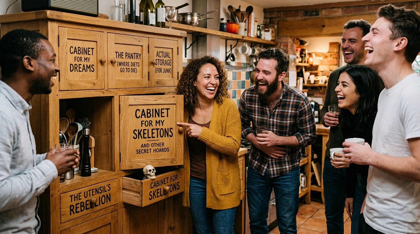 Cabinet Puns Captions