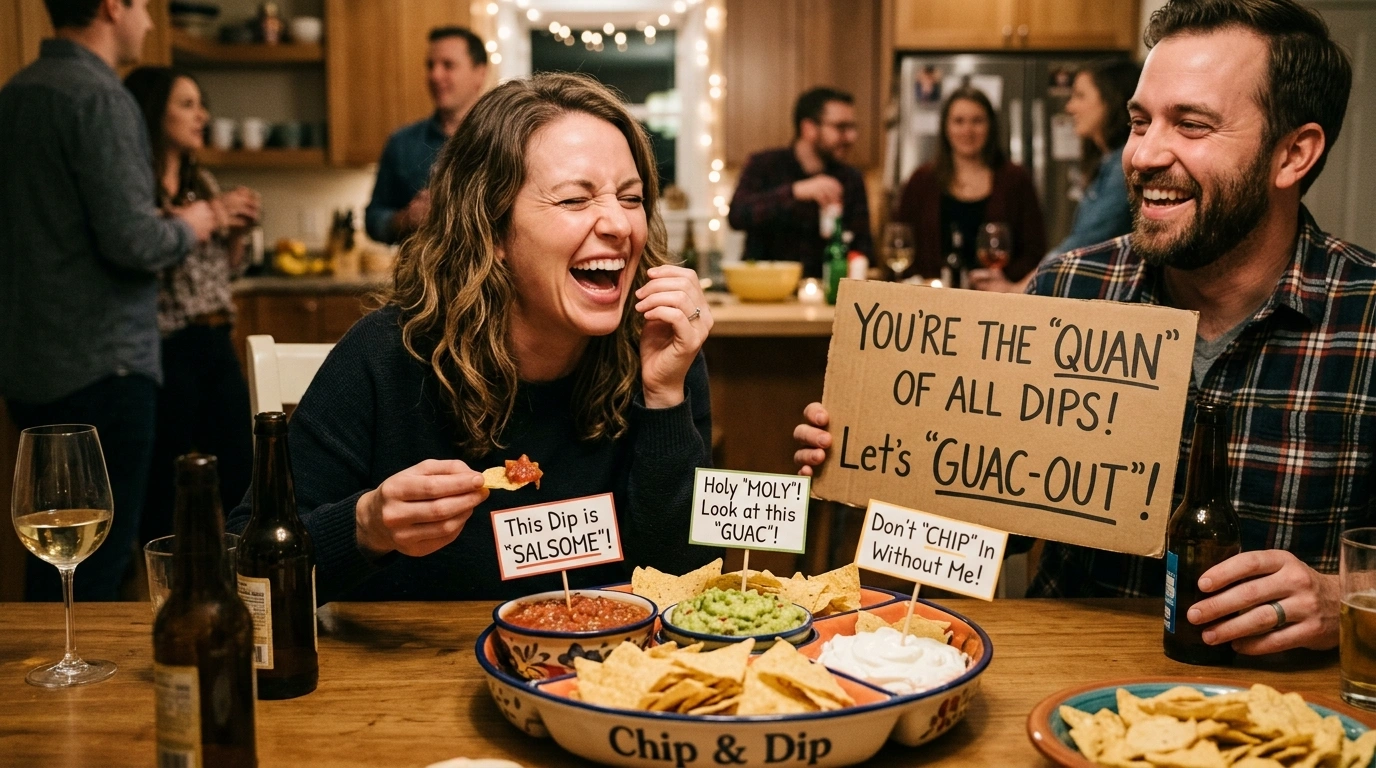Chip and Dip Puns Captions