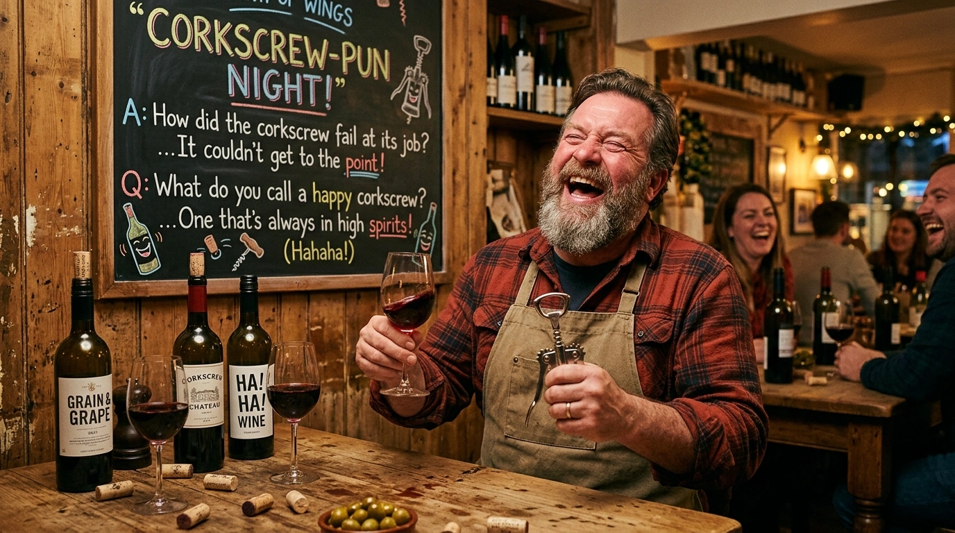 Corkscrew Puns One Liners