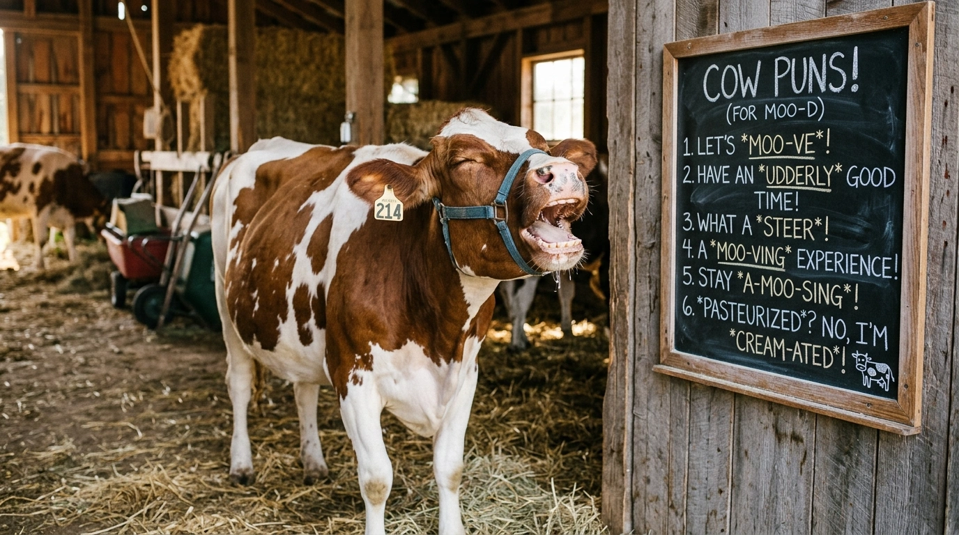 Cow Puns One Liners