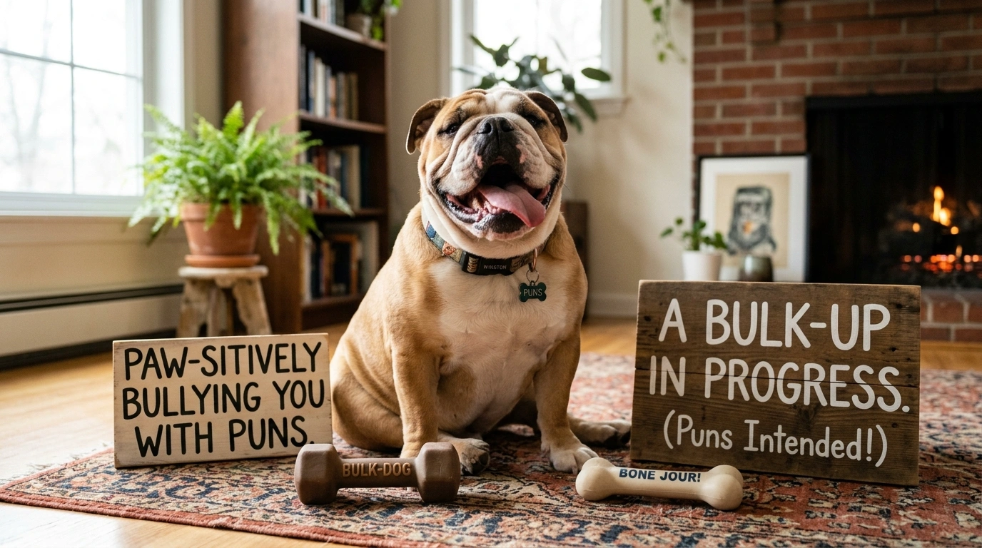 Cute Bulldog Puns