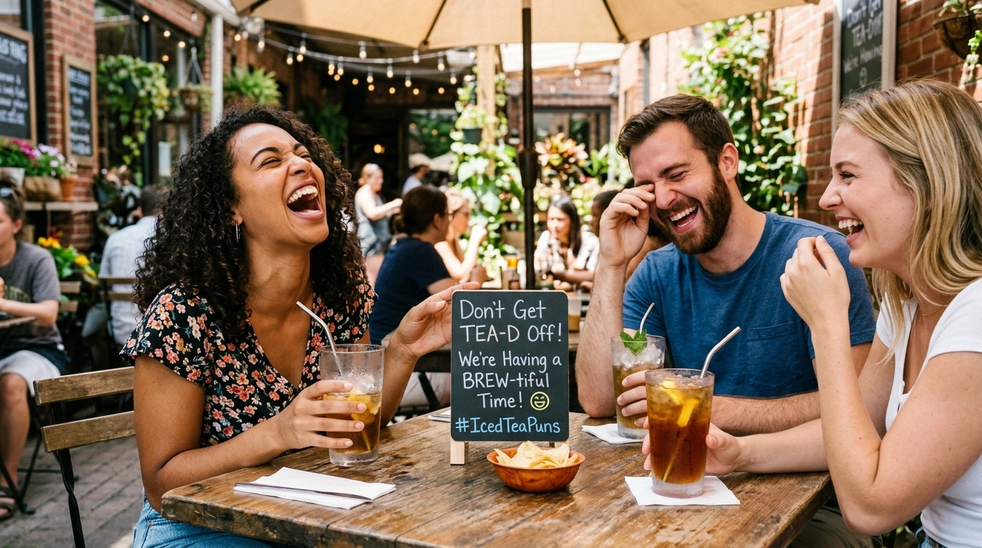 Cute iced tea puns