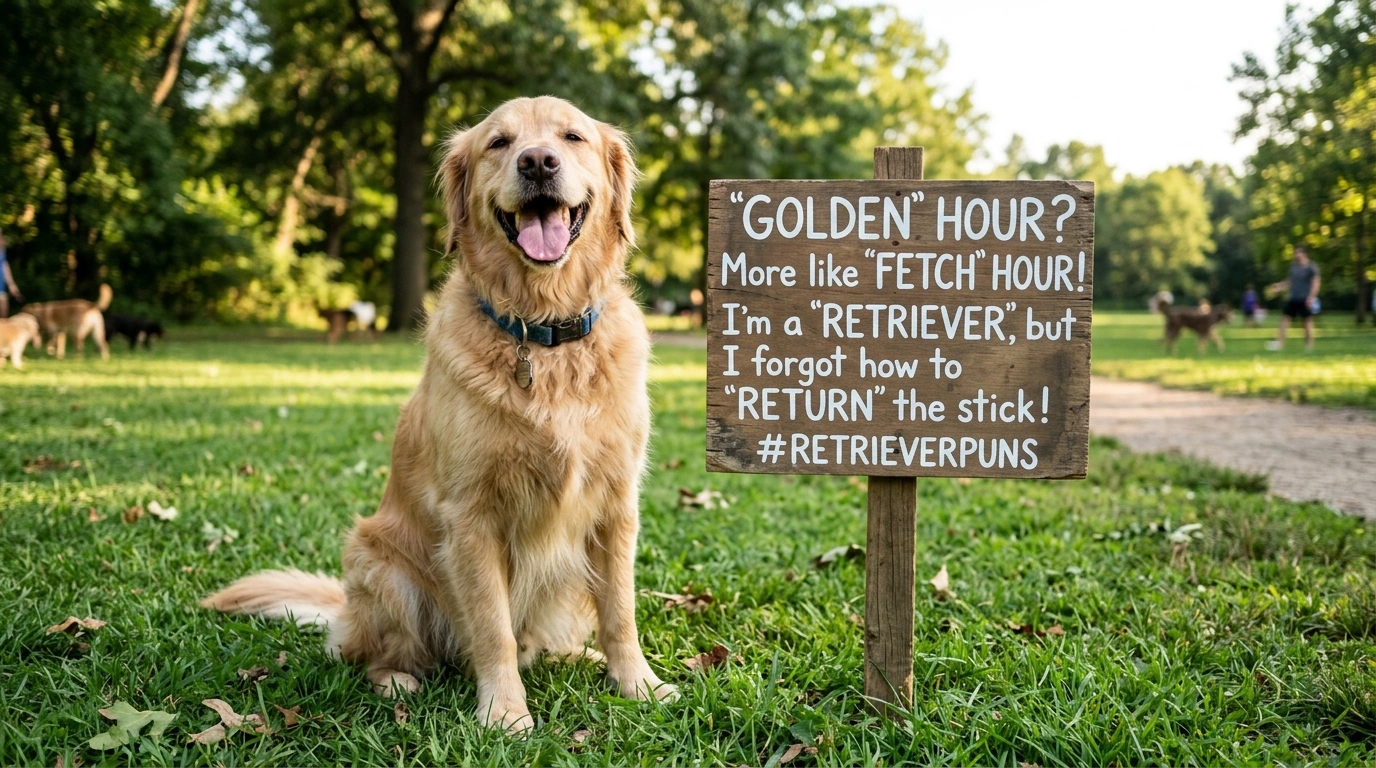 Cute Retriever Puns