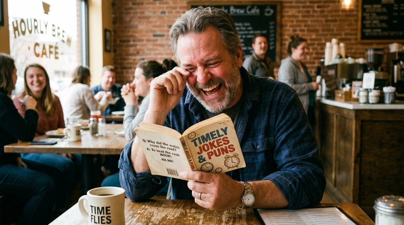 Dad Joke About Being on Time