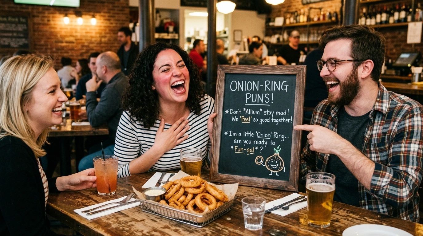 Onion ring puns dirty