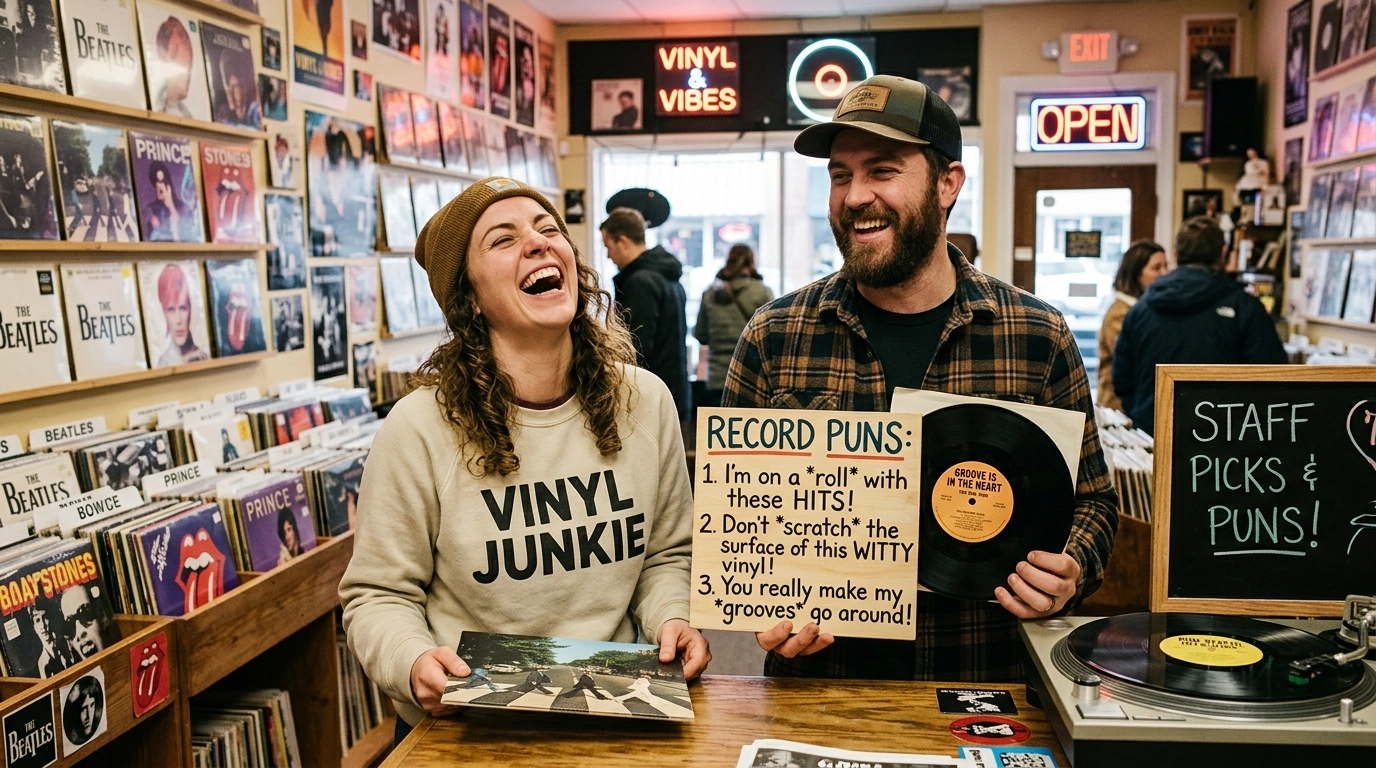 Record Puns One-Liners