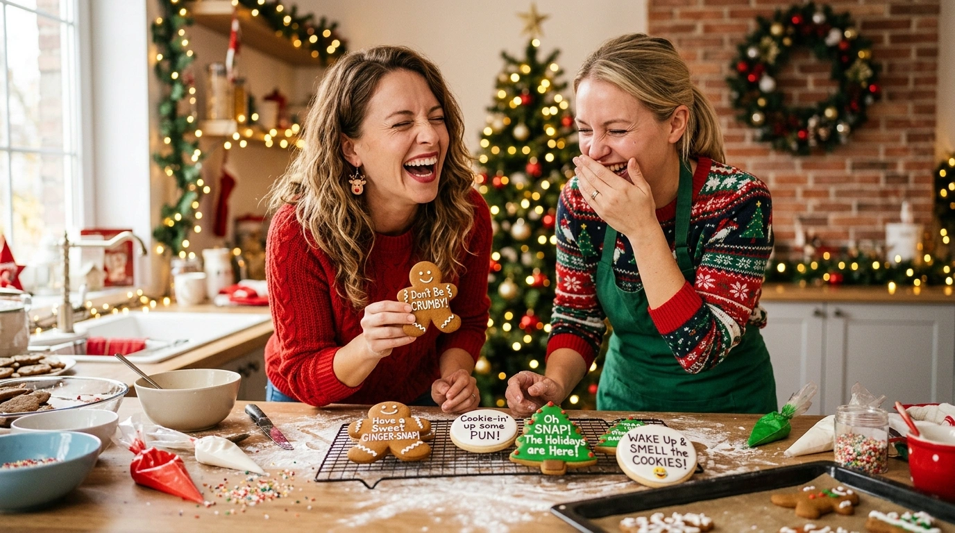 Short Christmas Cookie Puns