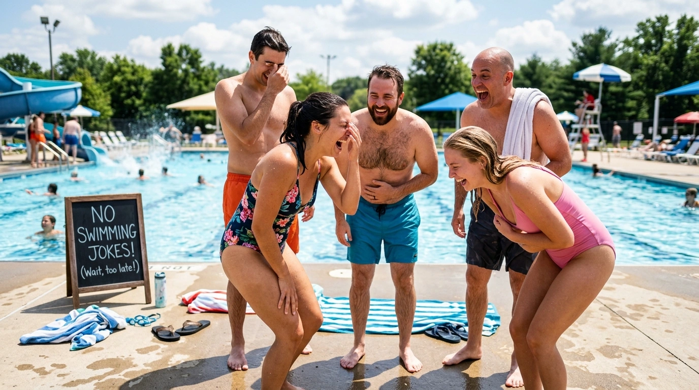 Short Funny Swimming Jokes for Adults