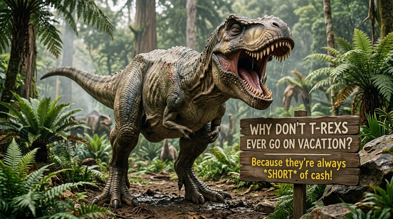 T-Rex Jokes Short Arms