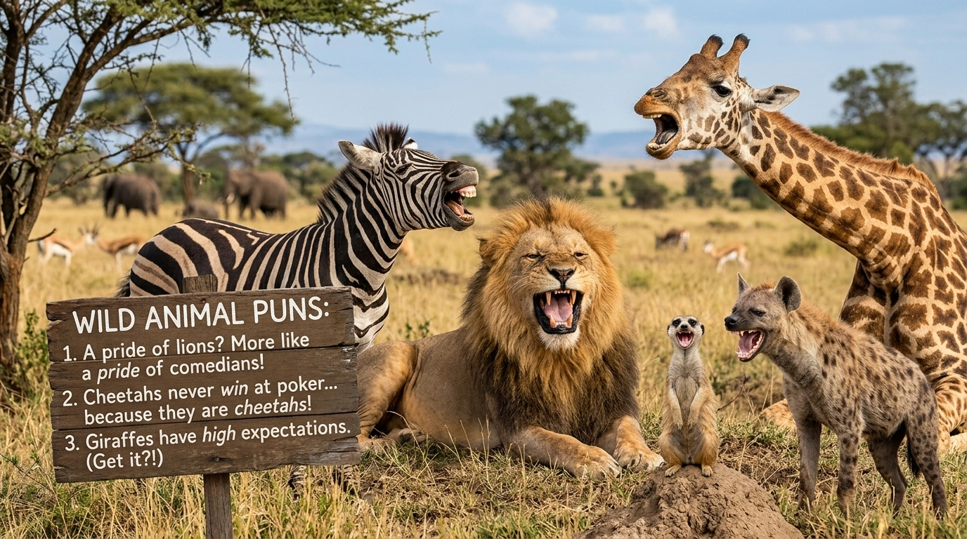 Wild Animal Puns One Liners