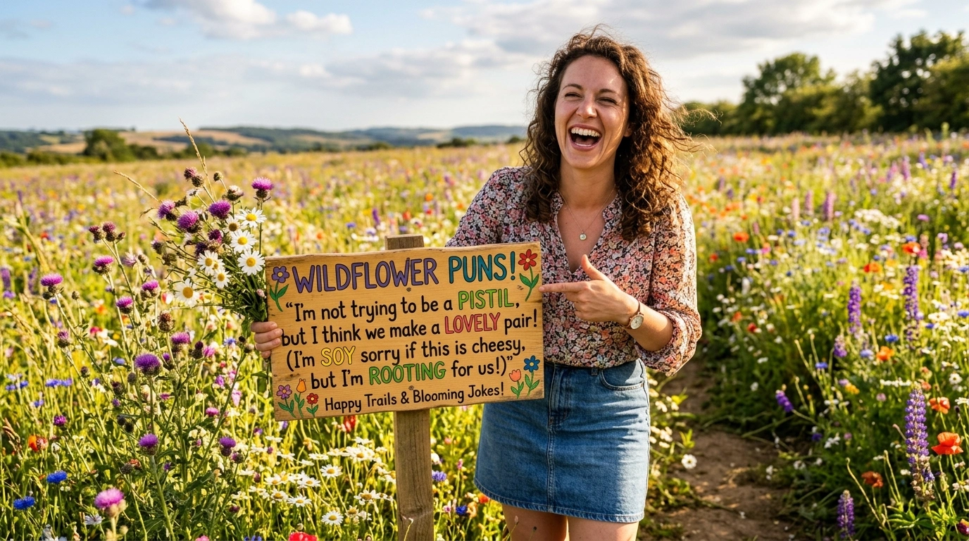Wildflower Puns Captions