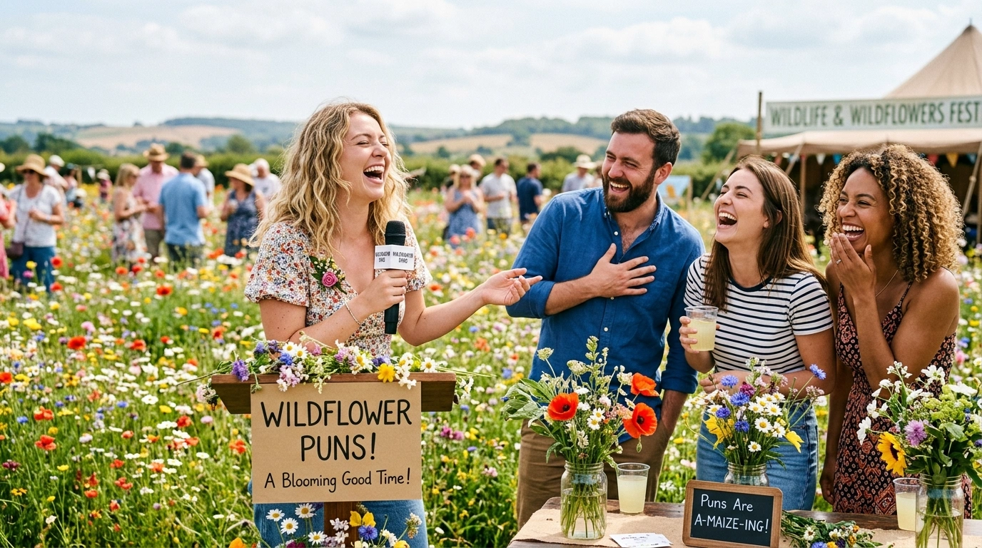 Wildflower Puns One Liners