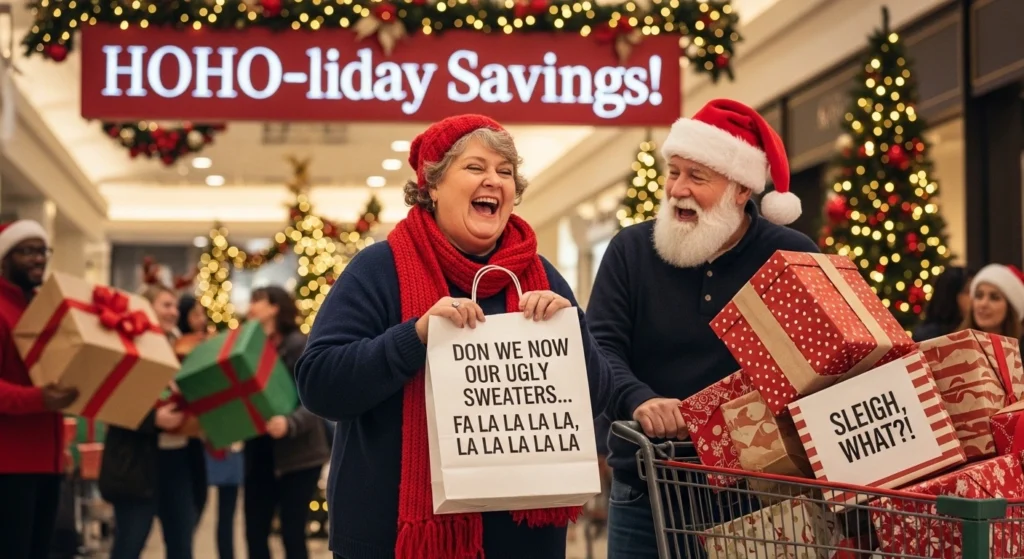christmas shopping puns