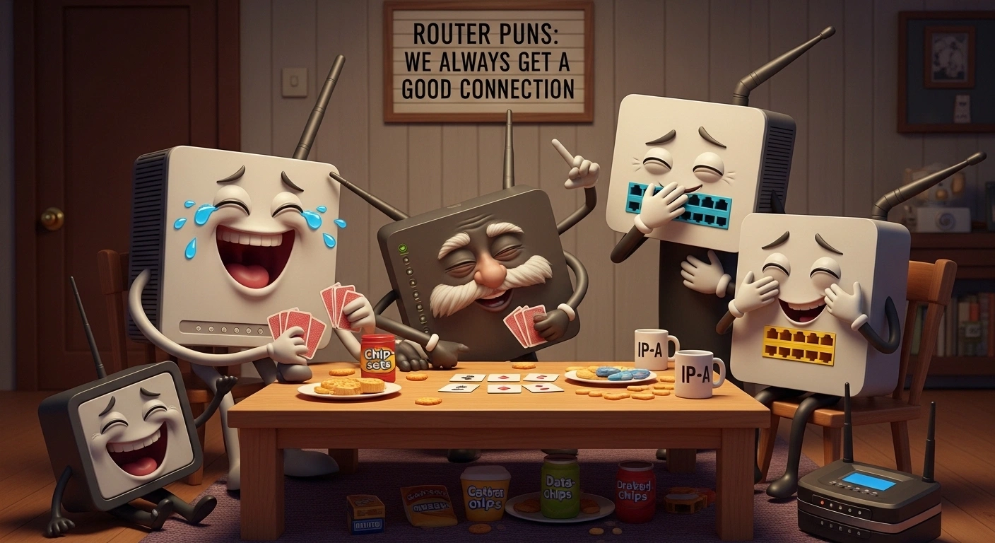 Reboot Router Jokes 315+ Router Puns & WiFi Jokes That Connect Laughs 📶 - pundesire