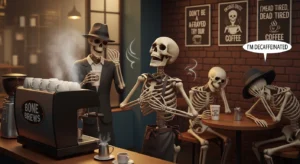 skeleton coffee puns